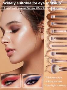 Bộ cọ trang điểm cao cấp 42 món - 32 cọ kèm 10 bông mút, bông phấn, băng đô và thảm lau cọ - Bộ trang điểm cá nhân và chuyên nghiệp hoàn chỉnh. - Hồng - Xem 3