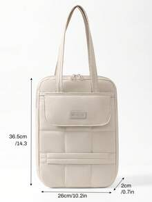 1 chiếc túi đựng laptop có đệm, túi xách đeo vai, túi đựng máy tính bảng chống nước, nhiều ngăn phía trước, vừa laptop 14 inch, đựng sách và tài liệu, kiểu dáng tối giản, đa chức năng dành cho nữ công sở, đi làm, du lịch, túi đựng laptop, bao đựng laptop, hộp đựng laptop, túi đựng máy tính, túi xách tay, vật dụng cần thiết khi đi du lịch. - Nhiều màu - Xem 11