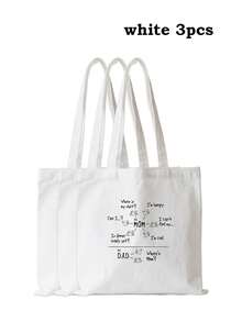 Túi tote vải canvas in hình ngộ nghĩnh dành cho bố, túi đeo vai nam, quà tặng Ngày của Cha, túi đựng đồ. - Nhiều màu - Xem 20