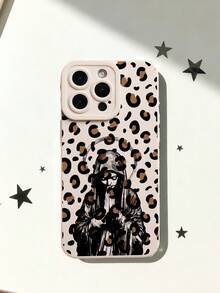 Funda de silicona líquida para teléfono móvil con estampado de leopardo y diseño de Virgen María, protección de Body completo, a prueba de golpes y caídas, de goma suave TPU, compatible con iPhone/Galaxy - Multicolor - Ver 4