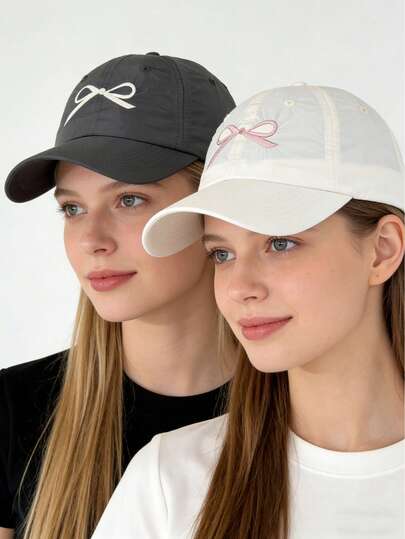 1顶蝴蝶结速干帽，多巴胺春夏款速干透气薄款棒球帽，卡车司机男女户外遮阳防晒帽。学生情侣礼物。