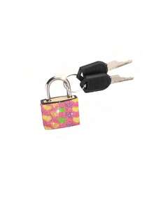 Mini Sparkling Crystal Key Lock - Metal Small Lock With 2 Keys, No Assembly Required, Luggage Lock With Keys, Small Locker Lock, Metal Key Lock For Luggage, Gym Lockers, Bags, School, Gifts, Etc. - Multicolor - View 16