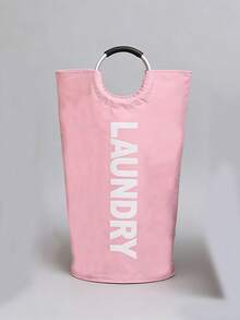 Modern Laundry Hamper With Round Ring Handles, Extra Large Storage Capability Dirty Clothes Basket For Dorm Room Residents Efficient Laundry Bag To Keep Spaces Neat And Tidy In Every Room Of The House. Collapsible Hamper Foldable Storage Laundry Storage Home Organization Storage Containers, Space Saving Design - Multicolor - View 16