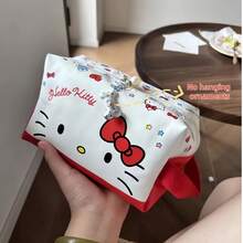 SANRIO 大容量防水旅行化妆包，旅行必备，度假必备，化妆包，也可作学生文具笔袋，返校礼物（轻微脏污可擦拭干净） - 彩色 - 查看 3
