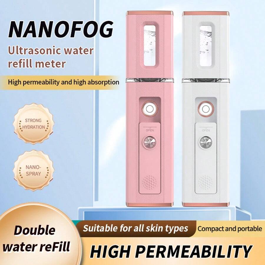 USB Rechargeable Nano Moisturizer, Portable Facial Mist Humidifier, Suitable For Travel And Home Use, With 150mAh Battery