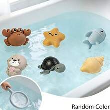 Mesh Fishing Toy Animal Bath Toys | Sealed And Floating, Made Of PVC, Suitable For Boys And Girls, Random Color - Multicolor - View 9