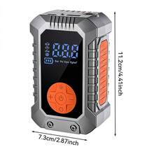 SUITU 1件 150PSI 充氣泵，便攜式空氣壓縮機，迷你單車幫浦，內建 LED 燈，適用於充氣汽車/摩托車/自行車輪胎。汽車配件/汽車必需品/禮物（配備 7.4V 2000MAH 鋰離子電池） - 无线 - 查看 11