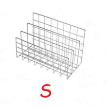 1/2 Pcs Modern Metal Bookshelf, With Three-Grid Storage Basket, Simple Iron Art Desktop Storage Rack, Desktop Organizer, Bookshelf Storage Rack, Multi-Functional Magazine Newspaper Storage Box, Suitable For Home Office Storage And Decoration - Multicolor - View 12