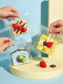 MINKOJA 1/6 món đồ chơi bóp hình bánh mì nướng dâu tây mềm mại dễ thương, thiết kế nhiều lớp có thể tháo rời, đồ chơi bóp mềm, đồ chơi giảm căng thẳng, đồ chơi bóp mềm Taba, đồ chơi thực phẩm giống thật, đồ chơi ngón tay, đồ chơi giảm căng thẳng khi đi làm và đi du lịch, phù hợp cho trẻ em, thanh thiếu niên và người lớn. - nhiều màu sắc - Xem 3