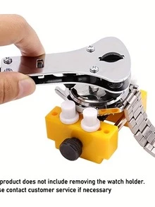 1pc Alloy Steel Long Forked Watch Repair Tool - Silver - View 5