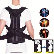 1pc Posture Corrector, Adjustable And Comfortable Back Support, Supports Spine, Back, Neck, Collarbone And Shoulder Correctors, Improves Posture Waist Trainer Tummy Control Exercise Waist Belt Workout Belt Waist Trimmer And Exercise Waist Belt,Posture Corrector For Men And Women, Lumbar Back Support, Adjustable, Comfortable And Breathable, Back, Shoulder, Neck, Improved Posture Correction Belt - Multicolor - View 7
