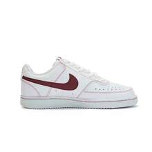 Nike Giày thể thao nữ COURT VISION phong cách retro thường ngày - Trắng/Đỏ - Xem 4