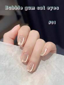 10毫升 Gentle Magic 泡泡糖猫眼凝胶指甲油，2026春夏新品热销推荐，闪亮超亮小灯泡水晶猫眼美甲用品，粉色美甲，蓝色美甲 - 彩色 - 查看 21