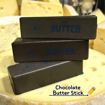 1pc Soft Butter Stick, Slow Rebound Stress Relief, Can Be Used Work, School, Entertainment, And Party Games, Making Moist Butter Stick Stress Ball Classroom Focus Tool! Silent Stretching Slow Rebound Stress Toy, Helps Reduce Distraction Fun Soft Squishy Toy