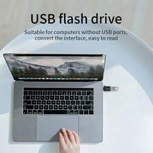 Type-C 转 USB 3.0 适配器，OTG 转换器，USB 3.0 公头转 USB-C 母头适配器，适用于智能手机、U盘、游戏手柄、笔记本电脑 - 彩色 - 查看 6