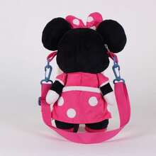 CERDÁ LIFE'S LITTLE MOMENTS Túi nhung và móc khóa Minnie Mouse của Disney, Túi mềm chính hãng của Disney, Quà tặng cho bé gái - Màu Hồng Tươi - Xem 3