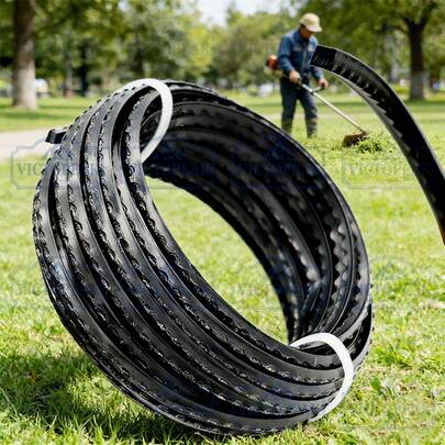Dây cước cắt cỏ răng cưa màu đen 3.0mm*15m, phụ kiện dụng cụ làm vườn.