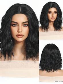 12-Inch Medium Length Curly Wig, Soft & Natural Looking Roots, Suitable For Women, Essential For Beautiful Holidays, Suitable For Beginners, Comfortable To Wear, Can Be Used For Daily, Wedding, Party, Cosplay, Music Festival And Other Occasions, An Ideal Gift For Girlfriend, A Fashion Essential - Multicolor - View 7