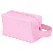 Kit 5 Plain Toiletry Bags Without Print To Personalize Gift - Baby Pink - View 9