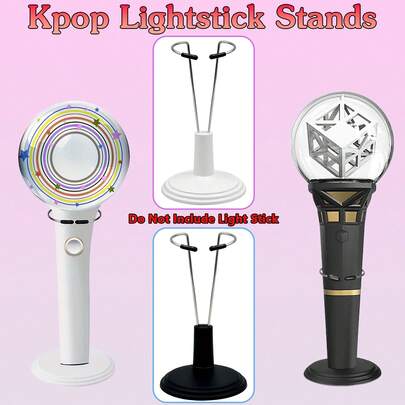 Bộ 2/3 giá đỡ lightstick K-Pop - Có đế dính cố định cho lightstick K-Pop, giá đỡ trưng bày có thể điều chỉnh, giá đựng lightstick đa năng, dành cho fan K-Pop, trưng bày và sắp xếp đồ sưu tầm, thích hợp cho các bữa tiệc và hoạt động gia đình, bạn bè, Giáng sinh, lý tưởng cho lightstick chính thức của SKZ / Stray Kidz / Twice / TXT / G-Dragon / EXO / Aespa / Army Bomb. (Không bao gồm lightstick)