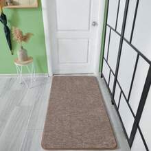 Soft 2x4 Small Runner Rug Brown Bedside Rugs for Bedroom Indoor Runner Hallway Carpets Non Slip Living Room Area Throw Rugs Memory Foam Laundry Room Rug for Teen Boys Dorm Room Decor - Rectangular de 2 x 4 - Ver 7