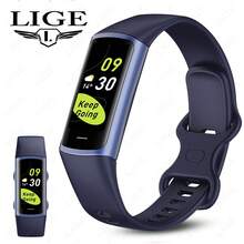 LIGE Nueva Pulsera Inteligente: Resistente a Salpicaduras, Seguimiento Deportivo, Pronóstico del Tiempo, Reproducción de Música, Recordatorio de Llamadas, Temporizador de Fotos - Reloj Inteligente Multifuncional Unisex - Ver 15