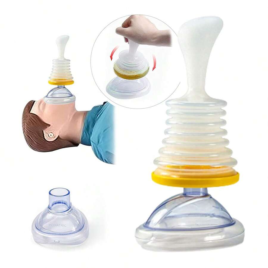 Dispositivo Emergencia Anti Asfixia Rescate Atragantamiento,1 dispositivo de rescate por asfixia para niños y adultos, que puede eliminar eficazmente líquidos y objetos extraños que causan dificultades respiratorias,Atragantamiento Dispositivo Emergencia Anti Asfixia Rescate - amarillo - Ver 1