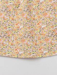 Balabala 2026年夏季女婴背心，柔软棉质，可爱甜美风格，轻盈透气，日常休闲穿着 - 黃色調 - 查看 5