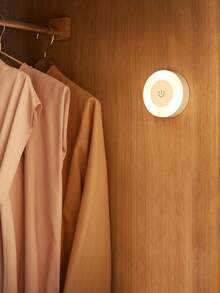 1pc LED Night Light With Touch Switch, 3 Adjustable Light Colors & Brightness, Bedside, Wardrobe, Cabinet, Staircase, Hallway Decor Night Light - Multicolor - View 9