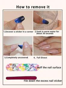80pcs Light Brown Nail Stickers, Minimalist Solid Color Full Coverage Nail Stickers, Salon Quality, Easy Application, Suitable For Women's Casual DIY Manicure - Multicolor - View 11