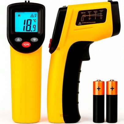 PlayShop Electronics Termômetro Digital Infravermelho Mira Medição Profissional Temperatura -50 A 400°c - Multiuso Culinario Liquidos e Alimentos