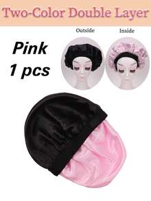 Nunify Double-Layer Satin Sleep Cap, Adjustable Women's Sleep Hat, Reversible Satin Sleep Cap, Suitable For Curly Hair Care, Premium Sleep Cap - Multicolor - View 13