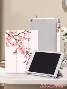 桃花樱花图案平板电脑保护套，适用于 iPad Air 8 2026（11/13 英寸）、iPad Pro 9.7/10.2/10.5/10.9/12.9 英寸、Galaxy Tab S6 Lite 10.4 英寸、Kindle Paperwhite 第 12 代 2024、Kindle（第 11 代）2022，柔软防震，智能支架/自动唤醒/睡眠功能，绝佳节日礼物 - 彩色 - 查看 6