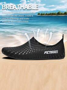 Men's Water Shoes, Barefoot Water Socks, Beach Slippers, Suitable For Swimming, Surfing, Yoga - Black - View 1