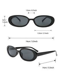 5pcs Classic Lively Ins Style Popular Design Sunglasses Women For Driving Boating Camping Daily Life Street-Photography Accessories - Multicolor - View 7