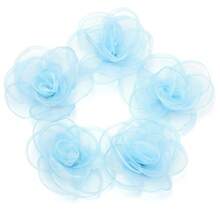 5pcs Burnt Edge Mesh Flower, 4.5cm 3D Floral Decor, For DIY Brooch, Bag Decoration, Wedding Corsage, Wristband, Necklace Flower, Clothing Accessories - Net Flower - View 18