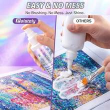 Spray fijador para pintura de diamantes, fijador de arte de diamantes de secado rápido que proporciona protección instantánea y un brillo mejorado, ofrece una protección duradera para tu obra de arte, evita el polvo y el desprendimiento, fácil de aplicar - Ver 3