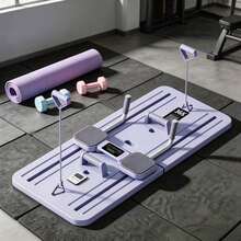 HanTai Pilates Board-Reformer Set,Multi-Purpose Foldable Reformer Board For Home,6in1 Pilates Sliding Board,Purple - Màu tím hoa cà - Xem 1