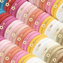 1 Set, (177inch/450cm) Nylon Zipper With 10pcs Flower Zipper Pulls, Suitable For Home Sewing DIY Replacement Zippers, Bags, Home Textiles, Clothing, Shoes And Other Accessories - 3NL+Qjhdp - View 2