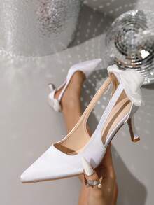 领结，西部风格婚礼丝带扣，办公配饰 - 白色 - 查看 10