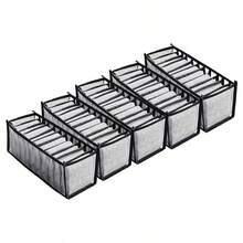 Caja de almacenamiento de ropa interior, organizador de calcetines, divisores de cajón para sostenes y bragas, organizador de armario para el hogar, almacenamiento de baberos y pañales de bebé - Multicolor - Ver 17