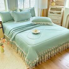 Cooling Mattress Pads - Blooming Flowers In a Prosperous Age - Tender Jade - View 9