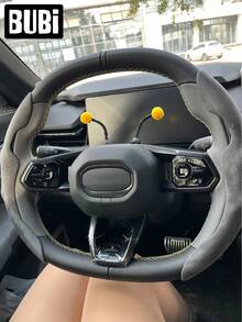 2Pcs Cute Car Steering Wheel Ornaments Deciration Sticker For Women Girls Valentine's Day Birthday Gifts Bee Antennae Universal Decoration Interior Accessories Stuff - Bee - View 4