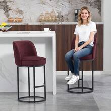 Barstools - Burgundy - View 3