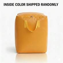 240L Bolsa de transporte de gran capacidad extra, de 3 capas gruesas con asas reforzadas, bolsa de almacenamiento duradera y resistente al agua, plegable y portátil, adecuada para dormitorio, hogar, oficina, viaje - regalo ideal para estudiantes y profesionales (disponible en varios tamaños). Nota: Ligera variación de color debido a la diferencia de lote - Ver 6