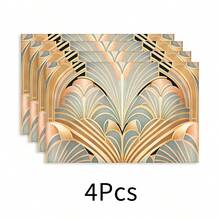 1 tấm lót bàn ăn bằng vải lanh, thảm ăn sáng, đế lót ly cà phê, tấm lót bát, phụ kiện nhà bếp, thảm ăn dễ lau chùi, thích hợp cho gia đình, nhà hàng, trang trí phòng ăn, quà tặng ngày lễ, quà tặng bạn bè, bộ nhiều món - Nhiều màu - Xem 33