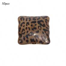Serie de accesorios de moda con patrón de leopardo: cuentas de amor, cuentas de acrílico perforadas para hacer pulseras, cadenas de teléfono, lazos para el cabello, collares, aretes y colgantes. Fuente de fábrica al por mayor. - Multicolor - Ver 38