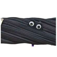 趣味拉链铅笔盒，创意单拉链设计文具包，可爱大容量学生铅笔袋 - 多色 - 查看 11