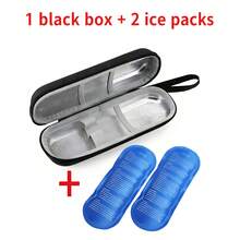 2个冰袋 + 1个便携式保温胰岛素盒，冷藏包/保温胰岛素袋/糖尿病保温袋，轻便易携，拉链设计，旅行药盒/急救包/旅行必备品/医院用品/药包/露营必备品 - 彩色 - 查看 2