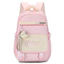 Large Capacity Multi-Layer Backpack, Lightweight Travel Bag For Middle/High School & College Students, Backpack With Cute Moon Pendant, Multi-Pocket Multi-Function Backpack - Multicolor - View 17